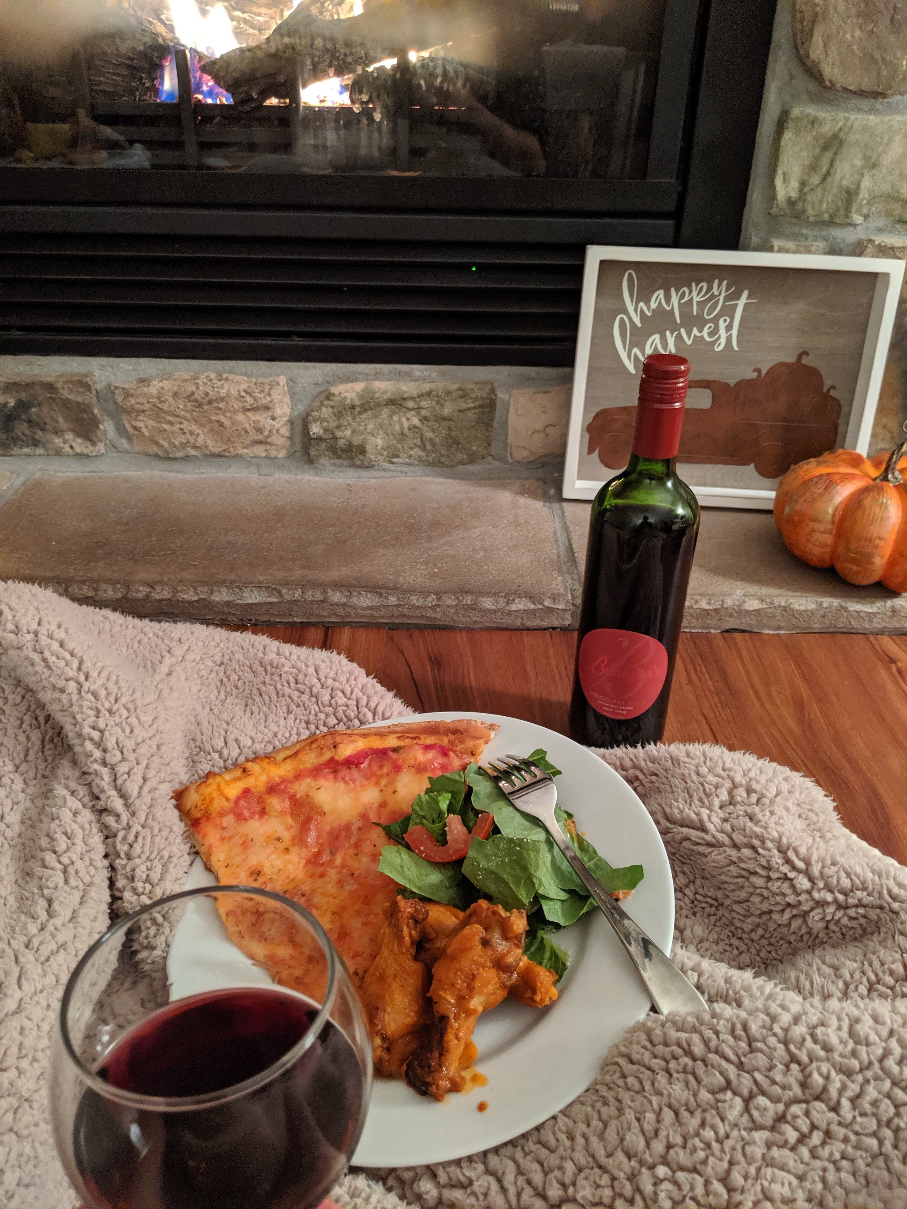 laundrey basket with delight wine